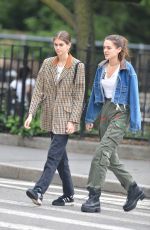 KAIA GERBER Out With a Friend in New York 06/13/2018