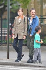 KAIA GERBER Out With a Friend in New York 06/13/2018