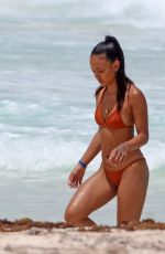 KARRUECHE TRAN in Bikini at a Beach in Cancun 06/28/2018