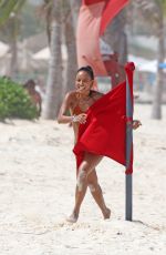 KARRUECHE TRAN in Bikini at a Beach in Cancun 06/28/2018