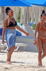 KARRUECHE TRAN in Bikini at a Beach in Cancun 06/28/2018
