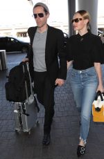 KATE BOSWORTH and Michael Polish at LAX Airport in Los Angeles 06/28/2018