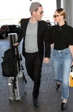 KATE BOSWORTH and Michael Polish at LAX Airport in Los Angeles 06/28/2018
