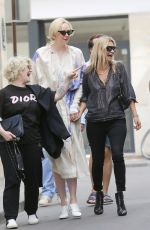 KATE MOSS, KELLY OSBOURNE and GWENDOLINE CHRISTIE Out in Paris 06/24/2018