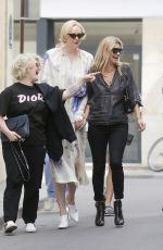 KATE MOSS, KELLY OSBOURNE and GWENDOLINE CHRISTIE Out in Paris 06/24/2018