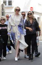 KATE MOSS, KELLY OSBOURNE and GWENDOLINE CHRISTIE Out in Paris 06/24/2018
