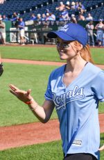 KATHERINE MCNAMARA at Big Slick Celebrity Softball in Kansas City 06/01/2018