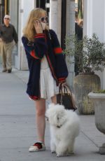 KATHRYN NEWTON Out with Her Dog on Rodeo Drive in Beverly Hills 06/20/2018