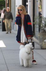 KATHRYN NEWTON Out with Her Dog on Rodeo Drive in Beverly Hills 06/20/2018