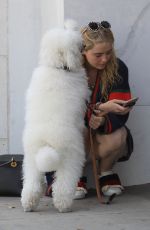 KATHRYN NEWTON Out with Her Dog on Rodeo Drive in Beverly Hills 06/20/2018