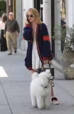 KATHRYN NEWTON Out with Her Dog on Rodeo Drive in Beverly Hills 06/20/2018