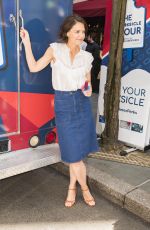 KATIE HOLMES at Perksicle Tour Event at Rockefeller Center in New York 06/21/208