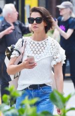 KATIE HOLMES in Jeans Out in New York 06/08/2018