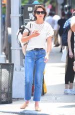 KATIE HOLMES in Jeans Out in New York 06/08/2018