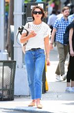KATIE HOLMES in Jeans Out in New York 06/08/2018