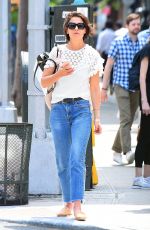 KATIE HOLMES in Jeans Out in New York 06/08/2018