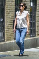 KATIE HOLMES in Jeans Out in New York 06/21/2018