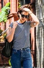 KATIE HOLMES Out and About in New York 06/29/2018