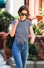 KATIE HOLMES Out and About in New York 06/29/2018