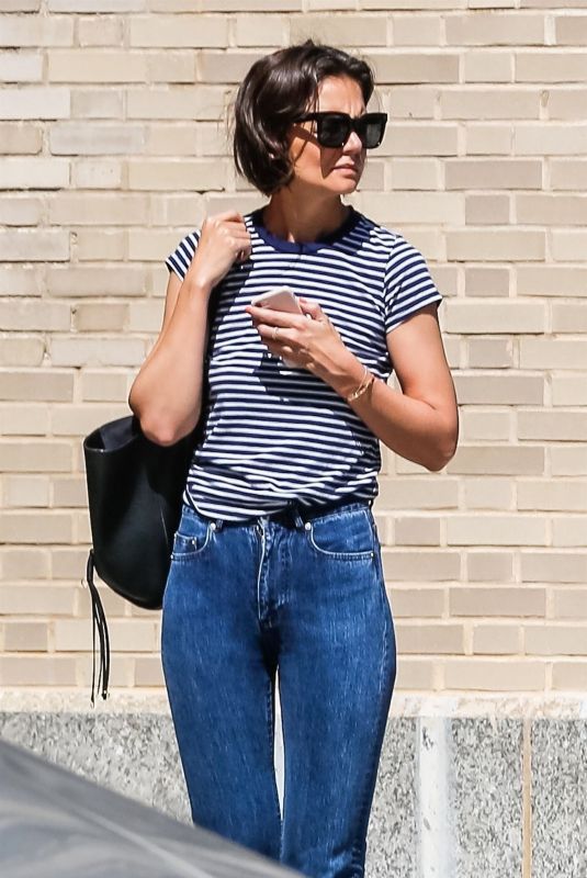 KATIE HOLMES Out and About in New York 06/29/2018