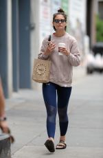 KATIE HOLMES Out for Coffee in New York 06/22/2018