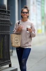 KATIE HOLMES Out for Coffee in New York 06/22/2018