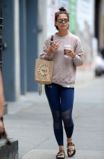 KATIE HOLMES Out for Coffee in New York 06/22/2018