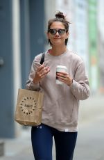 KATIE HOLMES Out for Coffee in New York 06/22/2018