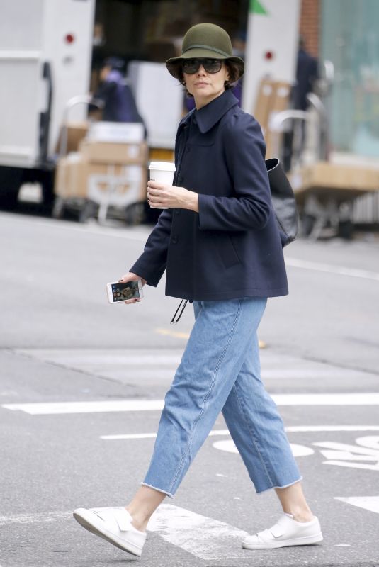KATIE HOLMES Out in New York 06/01/2018