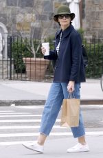KATIE HOLMES Out in New York 06/01/2018