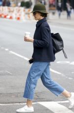 KATIE HOLMES Out in New York 06/01/2018