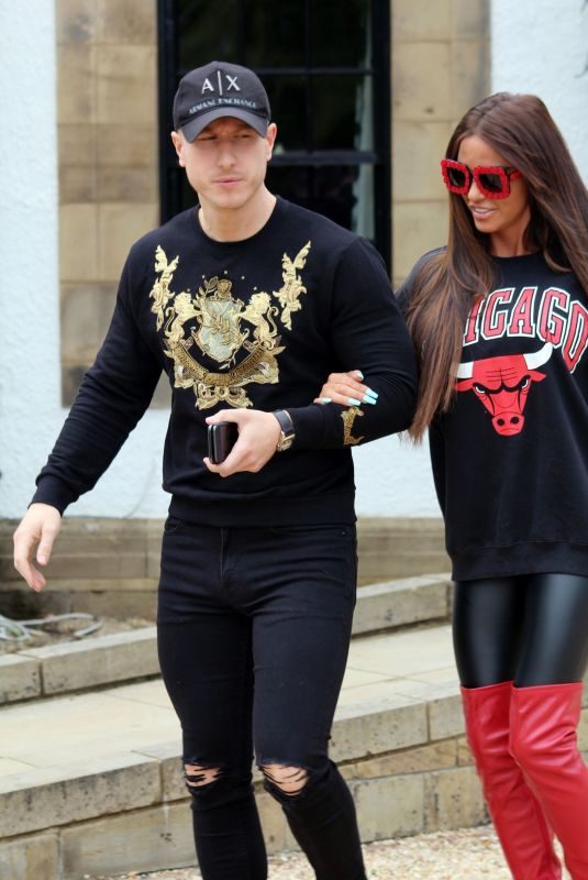 KATIE PRICE and Kris Boyson Out in London 06/25/2018