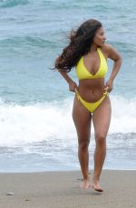 KAYLEIGH MORRIS in Bikini on the Beach in Marbella 06/13/2018