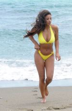 KAYLEIGH MORRIS in Bikini on the Beach in Marbella 06/13/2018