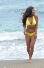 KAYLEIGH MORRIS in Bikini on the Beach in Marbella 06/13/2018