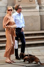 KELLY RUTHERFORD Out Shopping in Milan 06/26/208