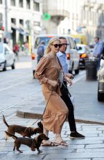 KELLY RUTHERFORD Out Shopping in Milan 06/26/208