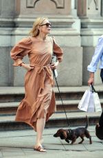 KELLY RUTHERFORD Out Shopping in Milan 06/26/208