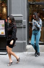 KENDALL JENNER and KOURTNEY KARDASHIAN Leaves Coconut Ice Cream Shop in New York 06/05/2018