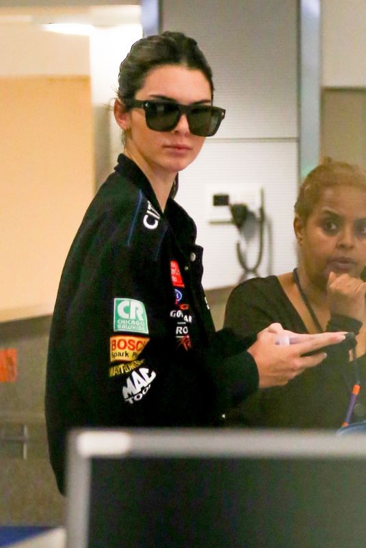 KENDALL JENNER at LAX Airport in Los Angeles 06/26/2018
