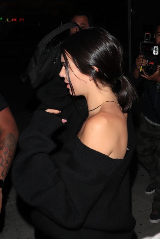 KENDALL JENNER Leaves Nice Guy in West Hollywood 05/30/2018