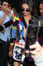 KENDALL JENNER Leaves Versace Show at Milan Fashion Week 06/16/2018