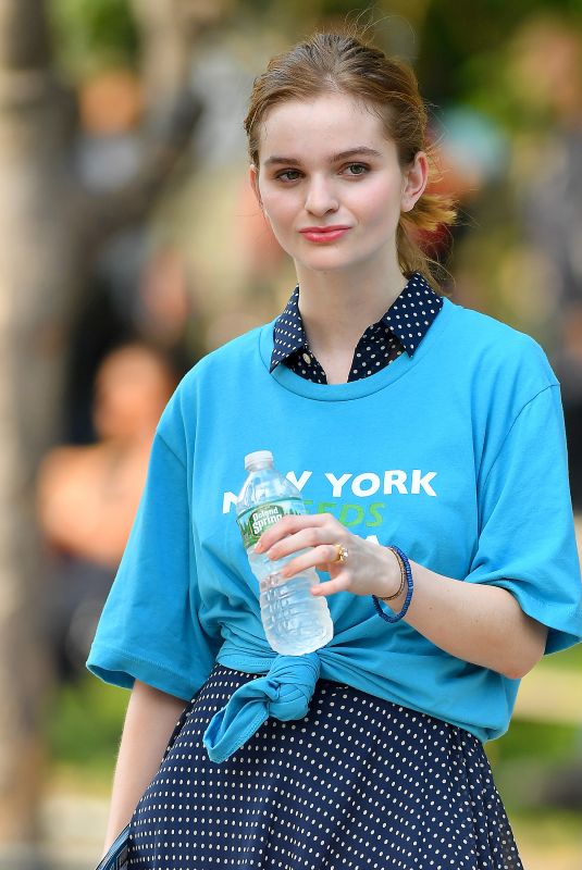 KERRIS DORSEY on the Set of Ray Donovan at Washington Square Park in New York 06/18/2018