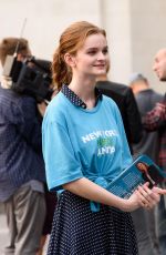 KERRIS DORSEY on the Set of Ray Donovan at Washington Square Park in New York 06/18/2018