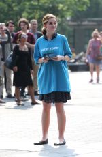 KERRIS DORSEY on the Set of Ray Donovan at Washington Square Park in New York 06/18/2018