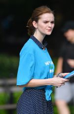 KERRIS DORSEY on the Set of Ray Donovan at Washington Square Park in New York 06/18/2018