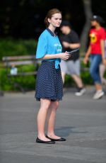 KERRIS DORSEY on the Set of Ray Donovan at Washington Square Park in New York 06/18/2018