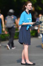 KERRIS DORSEY on the Set of Ray Donovan at Washington Square Park in New York 06/18/2018