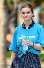 KERRIS DORSEY on the Set of Ray Donovan at Washington Square Park in New York 06/18/2018