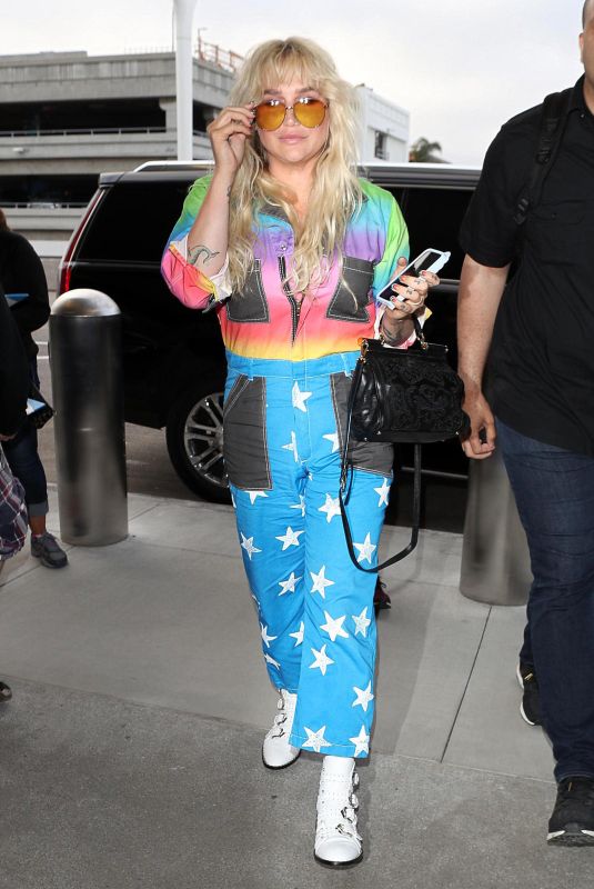 KESHA SEBERT at LAX Airport in Los Angeles 06/04/2018